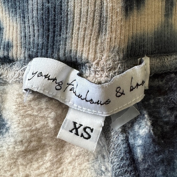 Young Fabulous & Broke Navy Tie Dye Joggers, Size XS - Picture 7 of 9